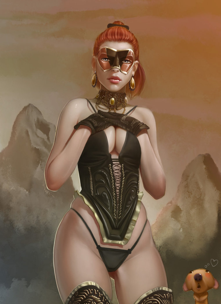 glamorous digital paintings Illustrations Andrew Hibner